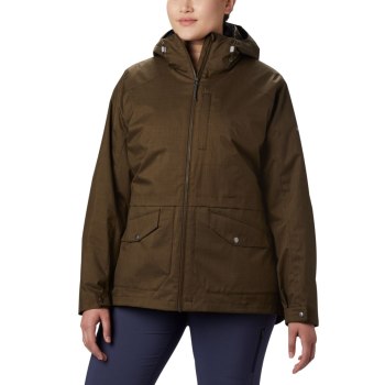 Columbia Ženske Jakne - Mount Erie Interchange Plus Size Maslinasto Zelene | ECIB-73256